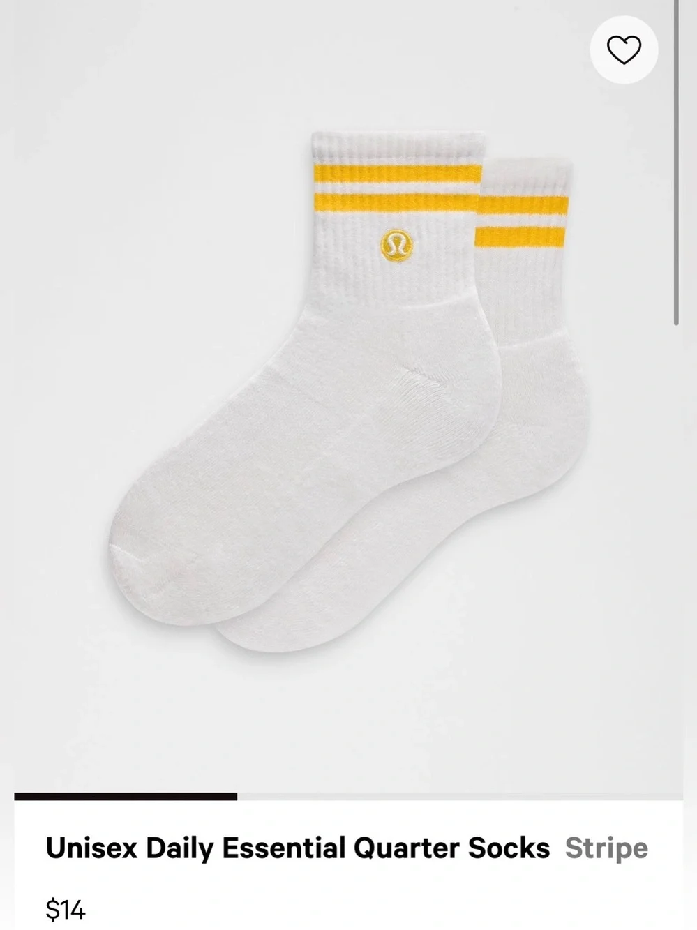 lululemon Unisex Daily Essential Stripe Quarter Sox | pink, yellow, blue | 11-14